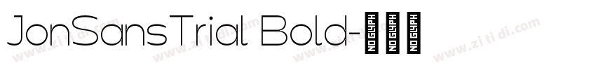 JonSansTrial Bold字体转换